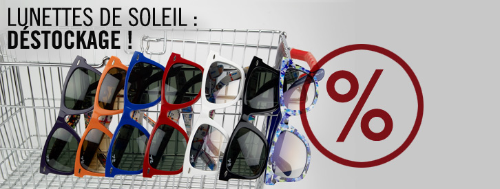 Lunettes de soleil déstockage