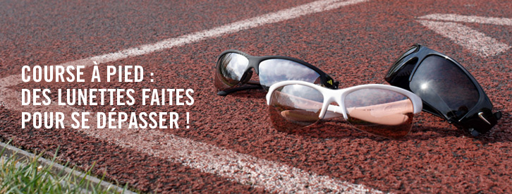 Lunettes course &agrave; pied