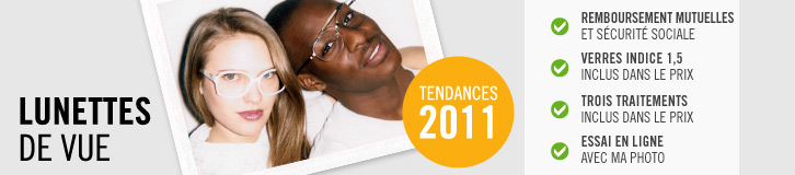 Lunettes de vue 2011 - Tendances et nouveaut&eacute;s