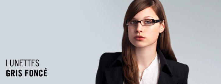 Lunettes gris fonc&eacute;