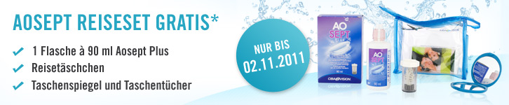 Bestellen Sie eines dieser Air-Optix Produkte und erhalten sie ein Reiseset gratis.*