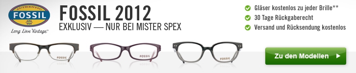 Fossil Brillen nur bei Mister Spex: zu den Exklusivmodellen