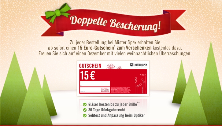 Doppelte Bescherung bei Mister Spex
