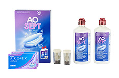 Air Optix Aqua Multifocal 2 x 6 + 1 x Aosept plus Twinbox