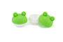 Grüner Kontaktlinsenbehälter- Frosch
