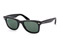 Ray-Ban Wayfarer RB 2140 901 Schwarz / Polglas Gr&uuml;n Minithumbnail