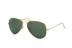 Ray-Ban Aviator large RB 3025 L0205 Goldfarben / Polglas Gr&uuml;nPerspektivenansicht Thumbnail