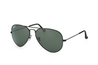 Ray-Ban Aviator large RB 3025 L0205 Schwarz / Polglas Gr&uuml;nPerspektivenansicht Thumbnail