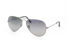 Ray-Ban Aviator large RB 3025 L0205 Dunkelgrau / Polglas GrauPerspektivenansicht Thumbnail