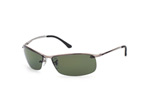 Ray-Ban Top Bar RB 3183 002/81 Dunkelgrau / Polglas Gr&uuml;nPerspektivenansicht Thumbnail