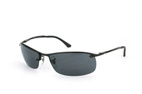 Ray-Ban Top Bar RB 3183 002/81 Schwarz / Polglas GrauPerspektivenansicht Thumbnail