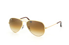 Ray-Ban Aviator RB 3025 002/58 small Goldfarben / Verlaufsglas BraunPerspektivenansicht Thumbnail