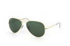 Ray-Ban Aviator RB 3025 002/58 small Goldfarben / Gr&uuml;nPerspektivenansicht Thumbnail