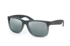 Ray-Ban Justin RB 4165 601/8G Dunkelgrau / Verlaufsglas GrauPerspektivenansicht Thumbnail