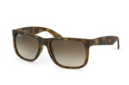 Ray-Ban Justin RB 4165 601/8G Havana / Braun / Verlaufsglas BraunPerspektivenansicht Thumbnail