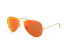 Ray-Ban Aviator large RB 3025 L0205 Goldfarben / Gr&uuml;nPerspektivenansicht Thumbnail