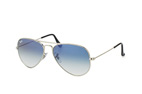 Ray-Ban Aviator RB 3025 002/58 small Silber / Verlaufsglas BlauPerspektivenansicht Thumbnail