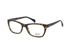 Ray-Ban RX 5298 2012 Havana / DunkelbruanPerspektivenansicht Thumbnail