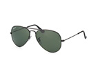 Ray-Ban Aviator RB 3025 002/58 small Schwarz / Polglas Gr&uuml;nPerspektivenansicht Thumbnail
