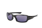Oakley Fives Squared OO 9238 05 Schwarz / GrauPerspektivenansicht Thumbnail