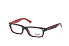 Ray-Ban RY 1535 3600 Schwarz / RotPerspektivenansicht Thumbnail