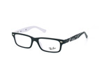 Ray-Ban RY 1535 3600 Schwarz / WeissPerspektivenansicht Thumbnail