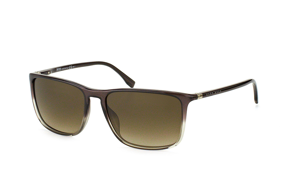 Boss 0665/N/S NUX, Quadratische Sonnenbrille, Herren, In Sehstärke Erhältlich Braun