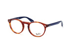 Ray-Ban RX 5283 5775 Havana / DunkelblauPerspektivenansicht Thumbnail