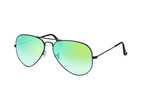 Ray-Ban Aviator large RB 3025 L0205 Schwarz / Verlaufsglas GrauPerspektivenansicht Thumbnail