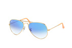 Ray-Ban Aviator RB 3025 002/58 small Goldfarben / Verlaufsglas GrauPerspektivenansicht Thumbnail