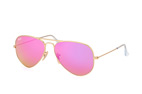 Ray-Ban Aviator large RB 3025 L0205 Goldfarben / Gr&uuml;nPerspektivenansicht Thumbnail