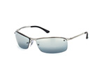 Ray-Ban Top Bar RB 3183 002/81 Silber / Polglas GrauPerspektivenansicht Thumbnail