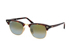 Ray-Ban Clubmaster RB 3016 W0365 small Goldfarben / Havana / Verlaufsglas BraunPerspektivenansicht Thumbnail