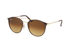 Ray-Ban RB 3546 9009/85 large Braun / Goldfarben / Verlaufsglas BraunPerspektivenansicht Thumbnail