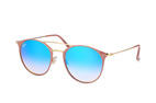 Ray-Ban RB 3546 9009/85 large Beige / Goldfarben / Verlaufsglas BraunPerspektivenansicht Thumbnail