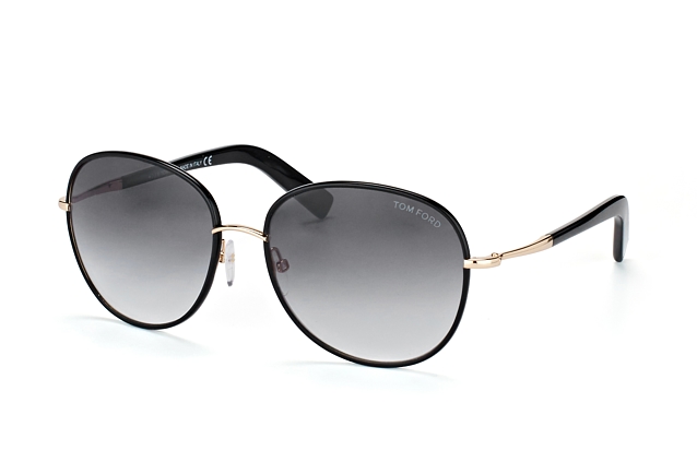 Tom Ford Georgia FT 0498/S 01B Perspektivenansicht