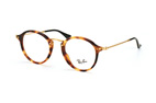 Ray-Ban Round RX 2447V 5833 small Havana / BraunPerspektivenansicht Thumbnail