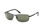 Ray-Ban RB 3498 029/Y4 small Schwarz / Polglas Gr&uuml;nPerspektivenansicht Thumbnail