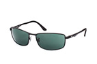 Ray-Ban RB 3498 029/Y4 small Schwarz / Pilotengr&uuml;nPerspektivenansicht Thumbnail