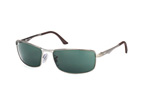 Ray-Ban RB 3498 029/Y4 small Silber / Grau / Pilotengr&uuml;nPerspektivenansicht Thumbnail