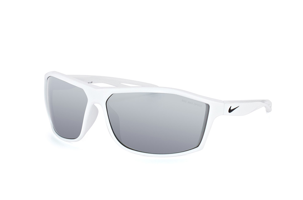 Nike Intersect EV 1010 100, Rechteckige Sonnenbrille, Herren Weiss