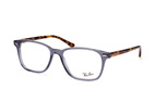 Ray-Ban RX 7119 5629 large Grau / HavanaPerspektivenansicht Thumbnail