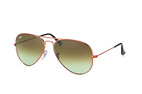 Ray-Ban Aviator large RB 3025 L0205 Braun / Verlaufsglas Gr&uuml;nPerspektivenansicht Thumbnail