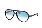 Ray-Ban Cats 5000 RB 4125 710/51 Schwarz / Verlaufsglas BlauPerspektivenansicht Thumbnail
