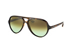 Ray-Ban Cats 5000 RB 4125 710/51 Havana / Verlaufsglas Gr&uuml;nPerspektivenansicht Thumbnail