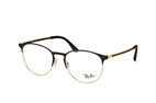 Ray-Ban RX 6375 2861 small Dor&eacute; / Noir vue en perpective Thumbnail