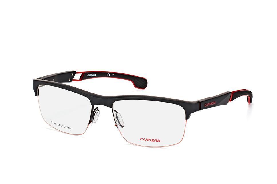 Carrera 4403/V 003, Inkl. Gläser, Rechteckige Brille, Herren Schwarz