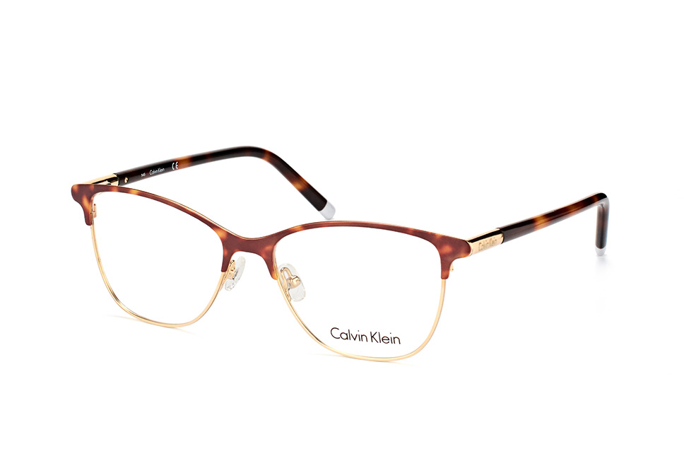 Calvin Klein CK 5464 234, Inkl. Gläser, Cat Eye Brille, Damen Goldfarben