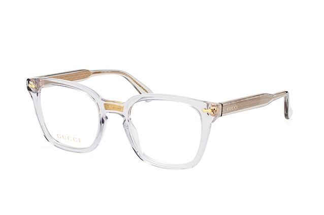 clear frame gucci glasses