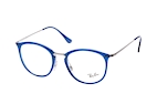 Ray-Ban RX 7140 2001 large Azul / Plateado perspective view thumbnail